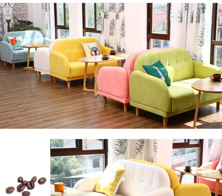 Bàn ăn và ghế ban công văn phòng thanh lịch Bàn vuông nhỏ tiếp tân sofa phòng đôi sử dụng đơn giản ba món đồ nội thất duy nhất cửa hàng tráng miệng - FnB Furniture