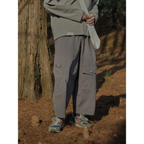 Crisis Youth Asymmetrical Pocket Tooling Broadlegged Pants Mens Day Department Retro Loose Straight Barrel Casual Pants 100 hitch