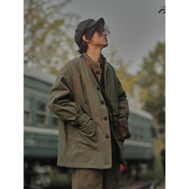 Crisis Youth Mid-Length Tooling Clip Cotton Windweaters Men And Women Winter Days Retro Loose Students Coats Cotton Clothes