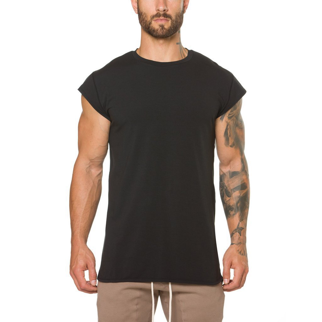 Cơ bắp anh em quần áo thể dục thể thao không tay áo thun nam vest vai cắt mỏng áo vest vest châu Âu và mỏng - Áo phông thể thao áo tanktop nữ