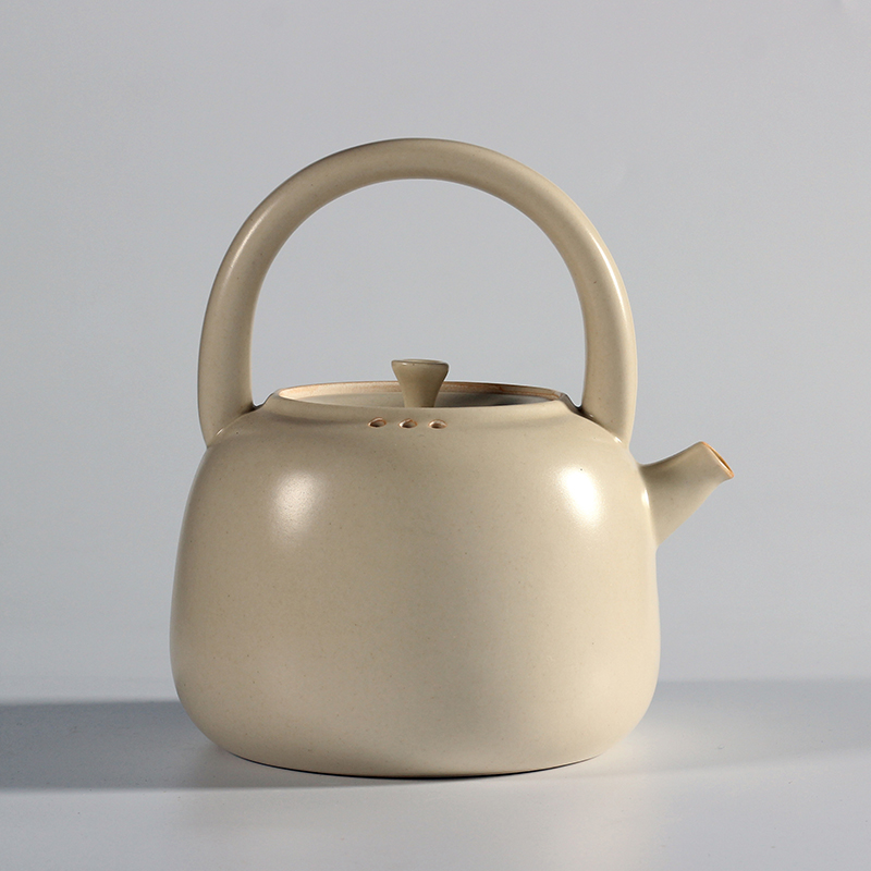 Dragon Hermit Fasting glazed pottery jug Boiled Tea Boiling Kettle Black Crystal Stove Special beam pot resistant to dry burning