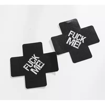 Black cross breast stickers sexy lingerie accessories Mimi stickers (disposable)