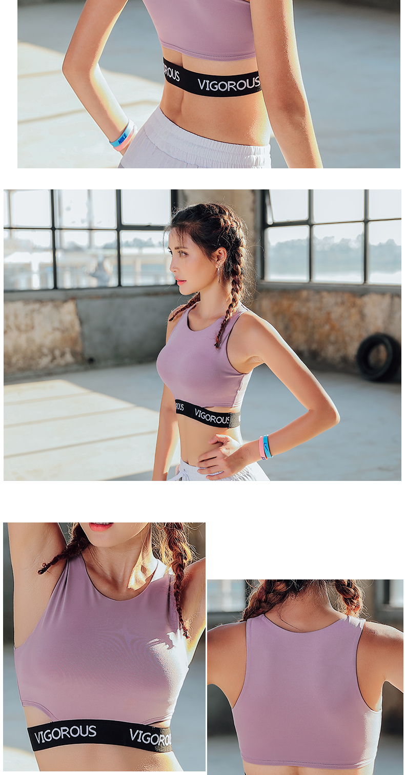 Thật vậy hình lẻ vest áo ngực yoga vẻ đẹp trở lại tập thể dục chống sốc chạy tập hợp thể thao đồ lót nữ chuyên nghiệp áo ngực ao tap yoga