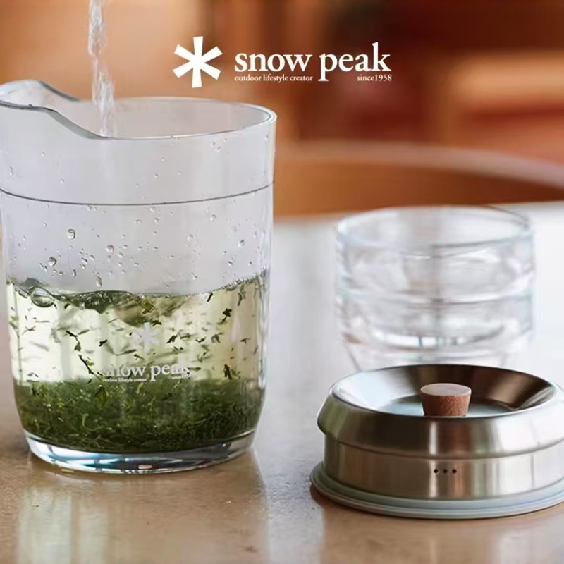 Snowpeak Tea Dance Tea Set Stainless Steel Tea Canister Cs-340/Tw-340/Tw-341
