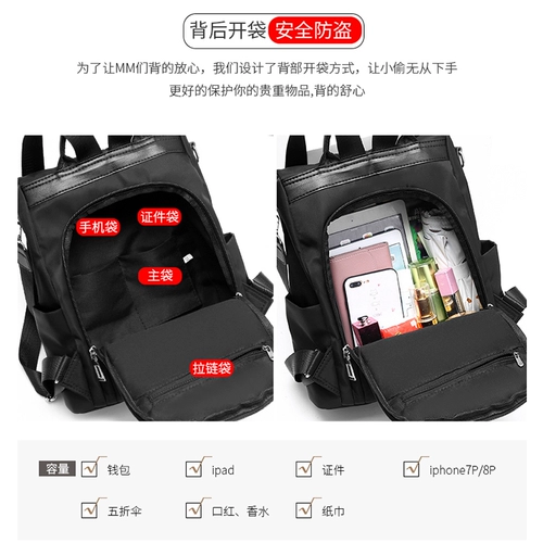 Водонепроницаемый рюкзак, сумка для путешествий, анти-кража