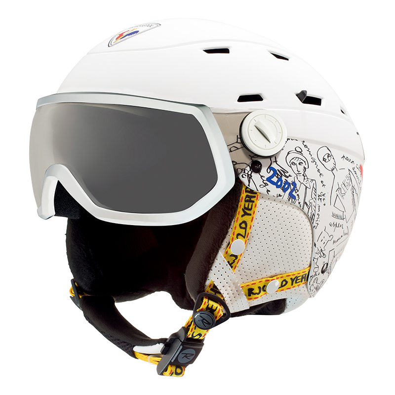 Rossignol Golden Chicken Female Ski Safety Hat Fashion JCC Alliance Double Board Ski Safety Cap