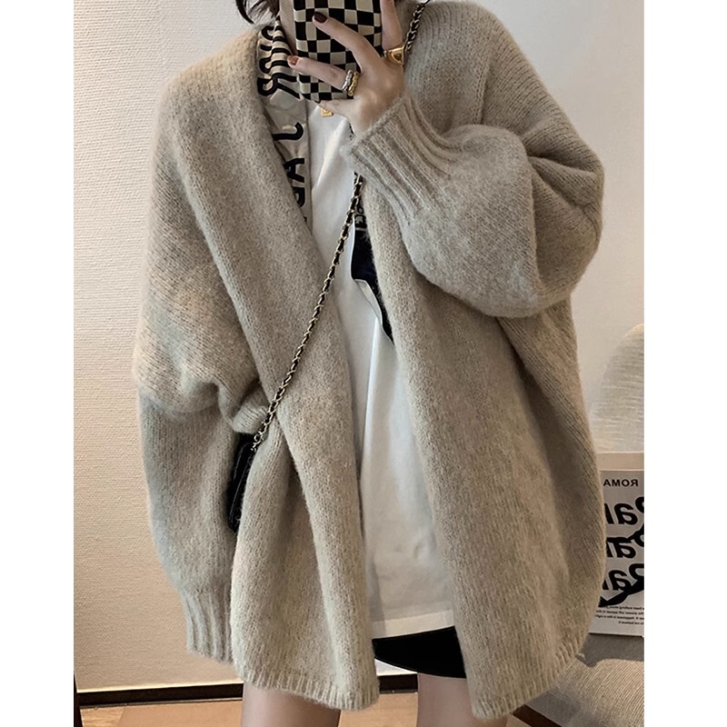 2026 Spring New Korean Style Soft and Lazy Gentle Style High-End Knitted Sweater Cardigan for Petite Women