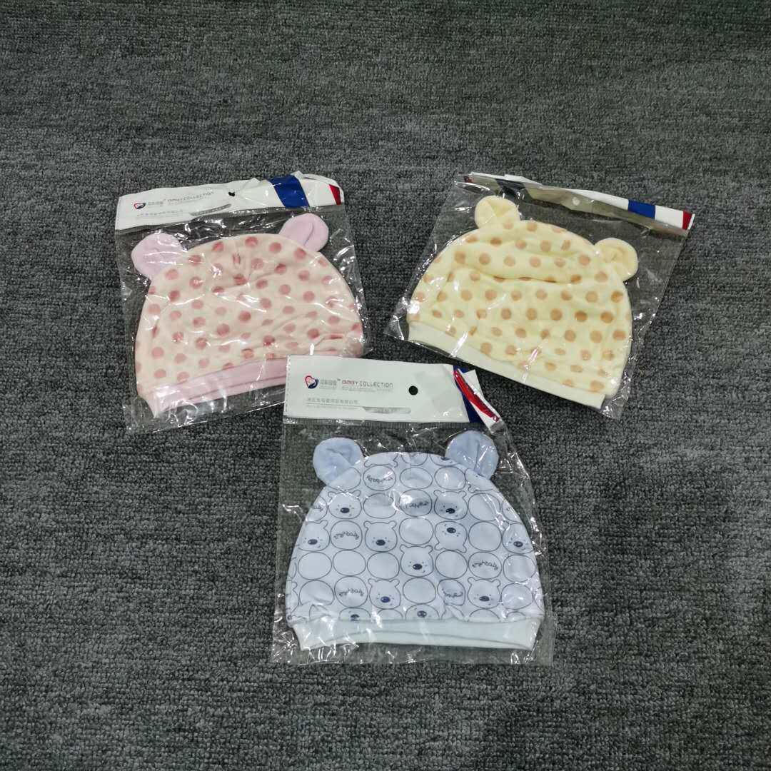 Newborn velvet double hat