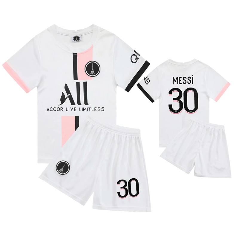 Children's football training suit boys and girls jersey C Ronaldo Paris Messi Argentina jersey performance clothing customization