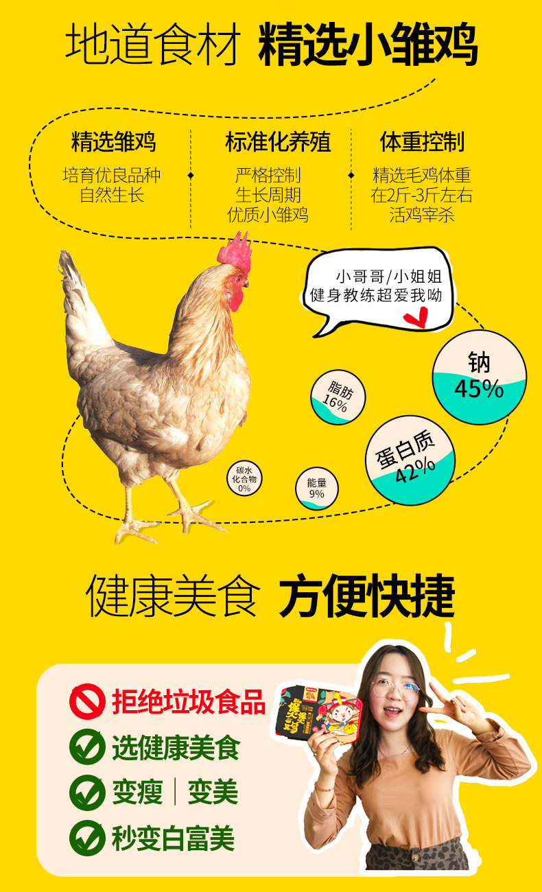 中华老字号 正宗德州扒鸡 懒人火锅自热煲煲鸡 300g 图3