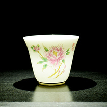 Dehua white porcelain personal tea cup teacup Teacup custom personalized logo tea set Master cup small teacup