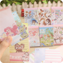 Japanese and Korean cartoon image note paper small book can be torn this portable note non-sticky Post-It note student note paper
