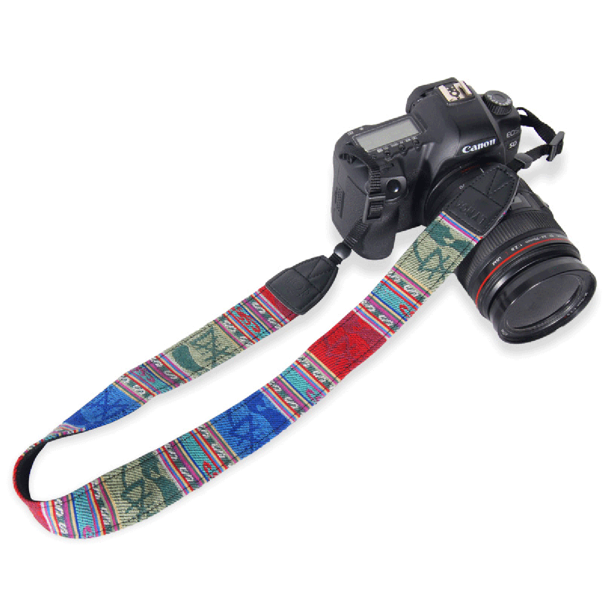 dây đeo SLR máy ảnh dây đeo vai Hàn Quốc retro sân khấu dây đeo phong cách dân gian dây đeo máy ảnh treo cổ với dây buộc - Phụ kiện máy ảnh DSLR / đơn chân máy ảnh mini