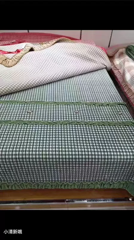 Pha lê nhung chăn bông cạnh chăn mùa đông dày ấm đôi lớp chăn bốn mùa hai mặt bông trải giường
