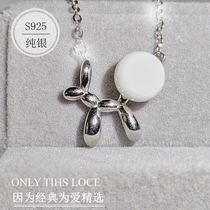 Dog baby hair commemorative diy homemade baby hair pendant breast milk pendant made sterling silver necklace full moon gift