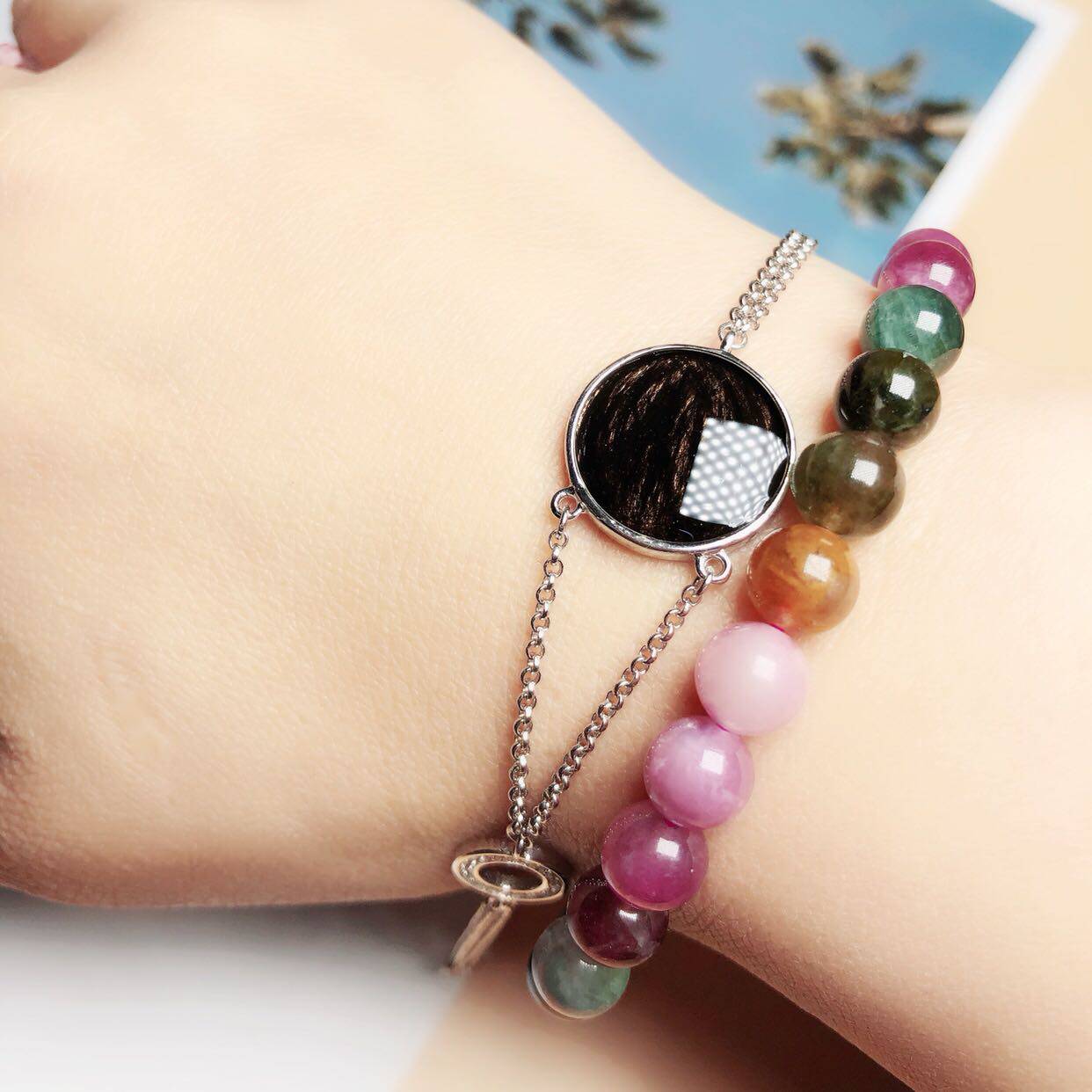 Sterling Silver Lanugo Bracelet Breast Milk Keepsake