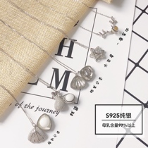 Sterling silver fetal hair necklace Homemade souvenir diy Baby pig baby breast milk Fetal hair pendant Pendant Fetal hair pendant