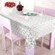 Hot stamping opaque PVC tablecloth waterproof and anti-scalding coffee table mat tablecloth oil-proof and insulated plastic tablecloth mat European style