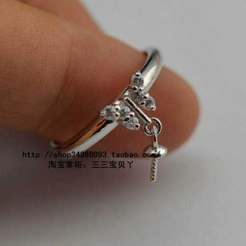 Безразмерное регулируемое кольцо, ювелирное украшение из жемчуга, аксессуар, серебро 925 пробы