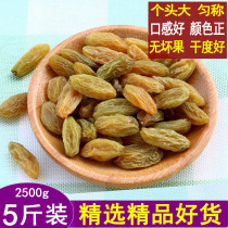 Xinjiang Turpan Raisin Dry-free tree yellow grapes dry whole box in bulk 5 catties