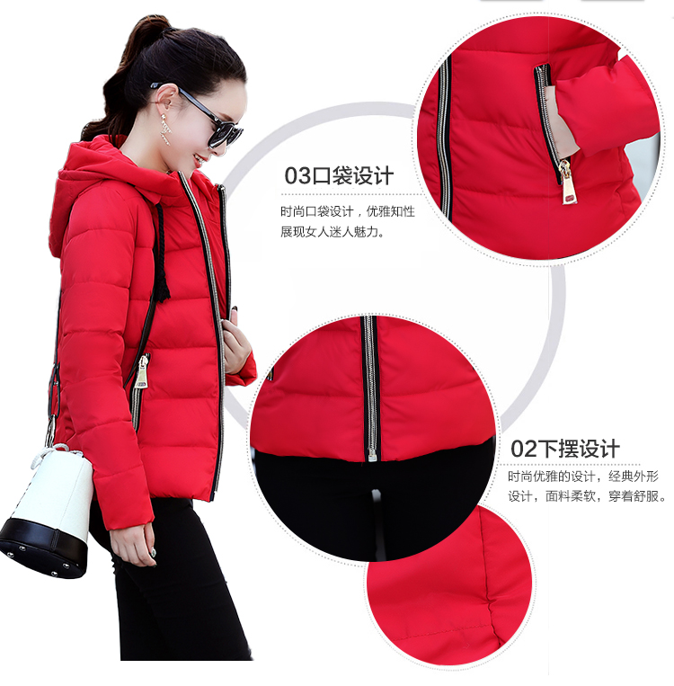 Áo khoác nữ mùa đông 2018 ngắn phiên bản Hàn Quốc của chiếc áo khoác cotton nhỏ tự trồng xuống áo khoác cotton cho học sinh các mẫu áo phao nữ đẹp