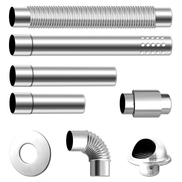 Diameter 6cm energy rate Rinnai and other water heater exhaust pipe elbow windproof cap stainless steel exhaust pipe