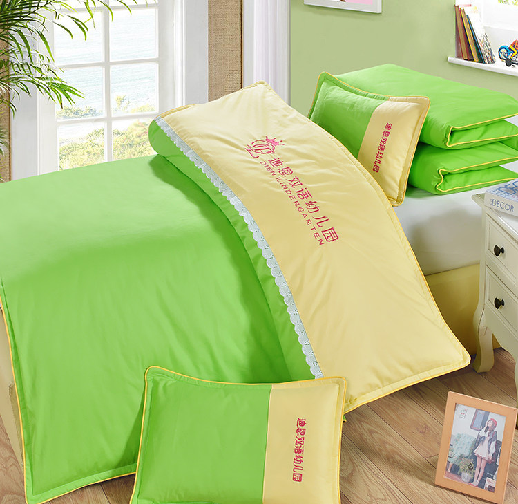 Kindergarten bedding quilt three-piece set Six-piece set Seven-piece cotton quilt Children's baby nap special