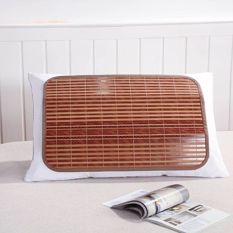 Pillow Cool Mat Mat Bamboo Mat Adults Bamboo Mat Bed Neck Home Summer Pillowcase Grown-up Pillow Mat Living-room Mat clear