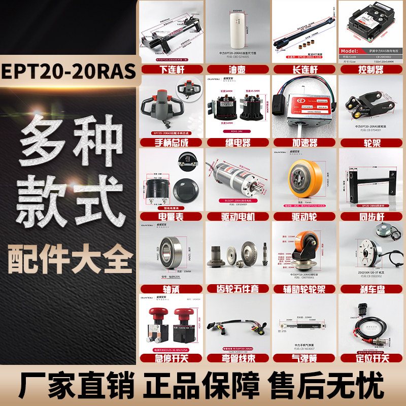 Zhongli Foot Pedal Electric Transporter 20RAS RPL202 Accessories List Drive Motor Controller Battery