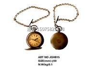 Pocket watch) Winding mechanical copper single-door pocket watch) All-copper old-fashioned imitation antique pocket watch fireplace entrance clock