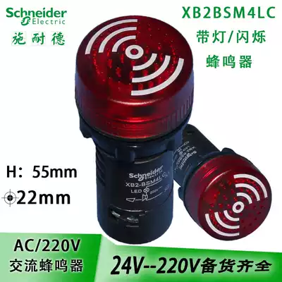 Schneider with light buzzer 220V flash buzzer led light buzzer with alarm flashing XB2BSM4LC