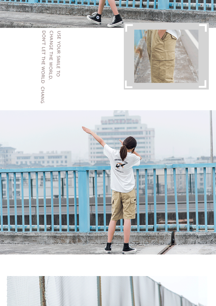 Icool cotton giản dị overalls mùa hè của phụ nữ mỏng mới Đường phố bf gió lỏng năm phút quần short k6 - Quần short thời trang nữ trung niên