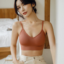 Beauty back bra underwear women without steel ring sports vest gather bra one piece seamless old guest must enter
