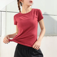 Làm đẹp khi tôi đi chơi thể thao lỏng lẻo thoáng khí thể thao tay áo ngắn tập thể dục phù hợp với áo sơ mi áo nhanh khô - Áo phông thể thao áo ba lỗ the thao