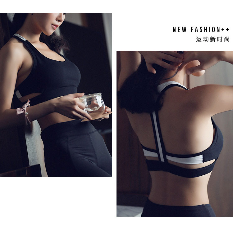 Phụ nữ xinh đẹp đưa tôi đi tập thể dục T-series gợi cảm lưng cao chống sốc đồ lót thể thao khô nhanh áo ngực yoga tập thể dục quần áo tập gym