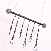 Clothing Store Rings Hanging Clothes Hanging show Show Black Eurostyle Upper wall Rings Hanger Shop Furnishing Clothing Racks