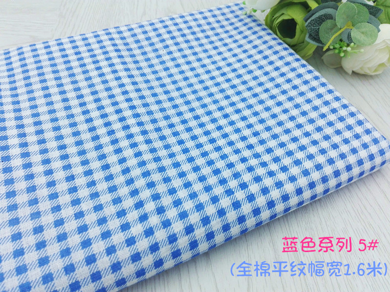 Màu xanh cotton twill vải mục vụ nhỏ hoa tinh khiết bông vải nhỏ tươi handmade TỰ LÀM rèm sofa váy