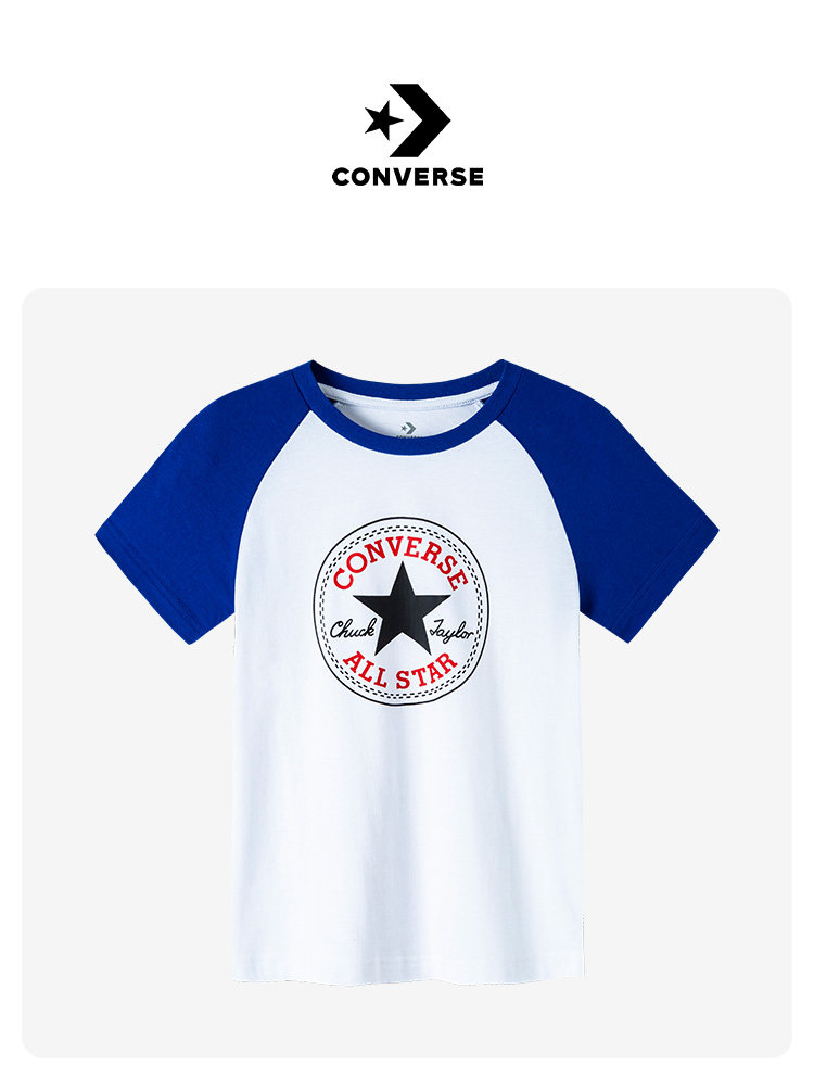 Converse/匡威 男女中大童 纯棉短袖T恤 图4