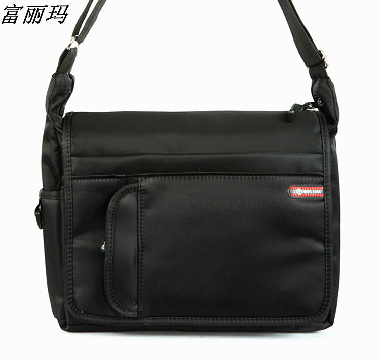 Messenger bag men's trendy tooling shoulder bag Japanese horizontal style backpack female casual shoulder bag canvas student messenger bag