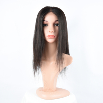 Human Hair Lace Wig 4*4 Middle Part Straight Wigs Wigs headgear