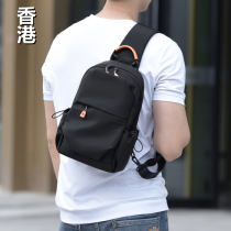 Hong Kong new satchel men's chest bag function shoulder messenger bag tide brand men's bag backpack men's pocket bag