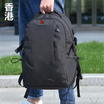 Hong Kong 2021 new backpack men's backpack business travel computer travel large capacity primary Senior high school student schoolbag