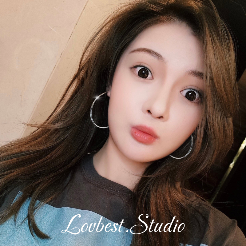 S925 silver needle size circle earrings femininity Korean net red earrings personality simple earrings exaggerated earrings