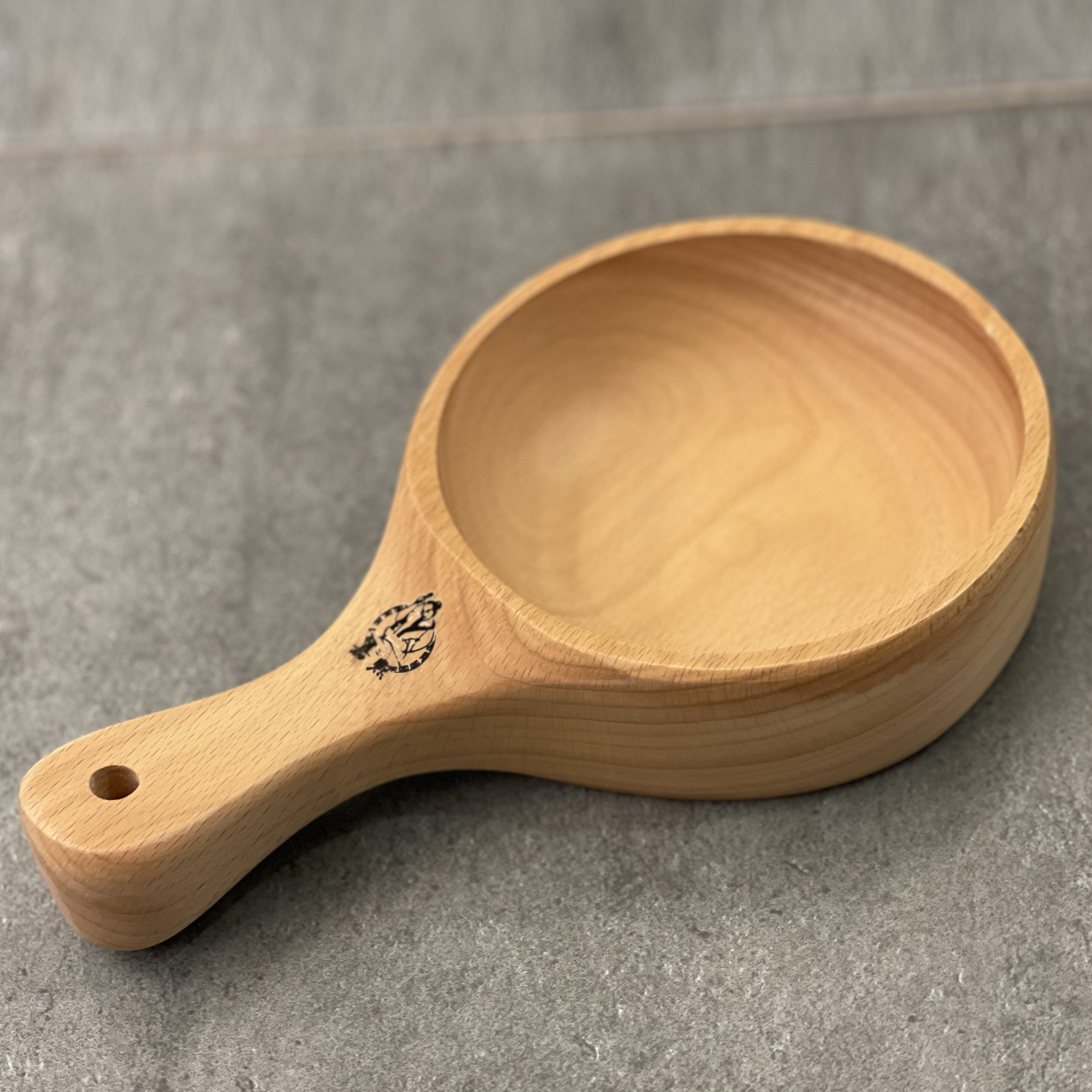 Jiaxi Day Style Eating Podcast Wooden Spoon Beech Wood Sheng Porridge Home Long Handle Curwood Spoon Creative Large Number Thickened Wooden Spoon