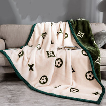 JERYOUN Kolashl blanket keeps warm coral thickened flannel blankets thickened the sofa office cover