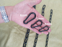 Black chain live buckle spring buckle black mountaineering buckle black climbing quick buckle safety buckle M456
