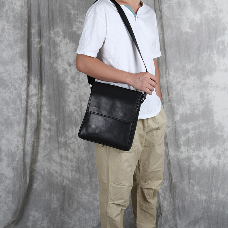 Title 8, Head Layer Cowhide Vertical Crossbody Bag, High...