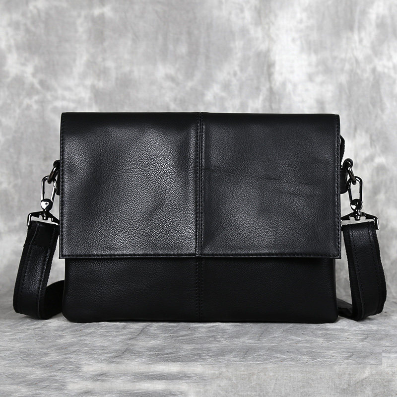 The first layer of cowhide new men's bag business casual diagonal bag Korean version of the small shoulder bag men's leather shoulder bag handbag trendy