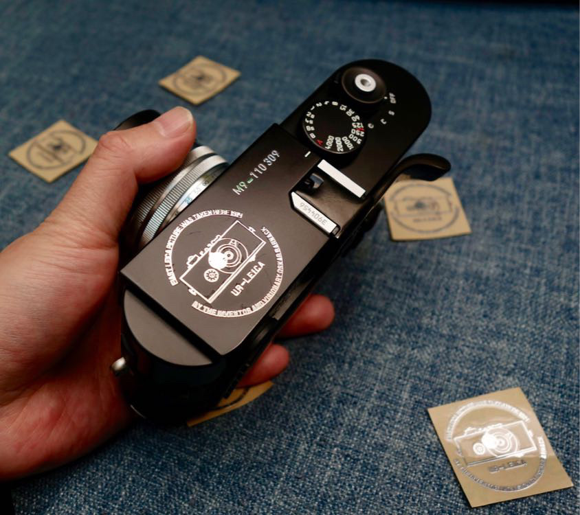 Leica Side Axis Negatives m9 m8 Me Retro Fuselage Full Metal Sticker Salute Classic