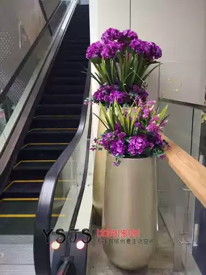Jane Ou floor vase set hotel living room mall KTV wedding decoration ornaments simulation floral arrangement